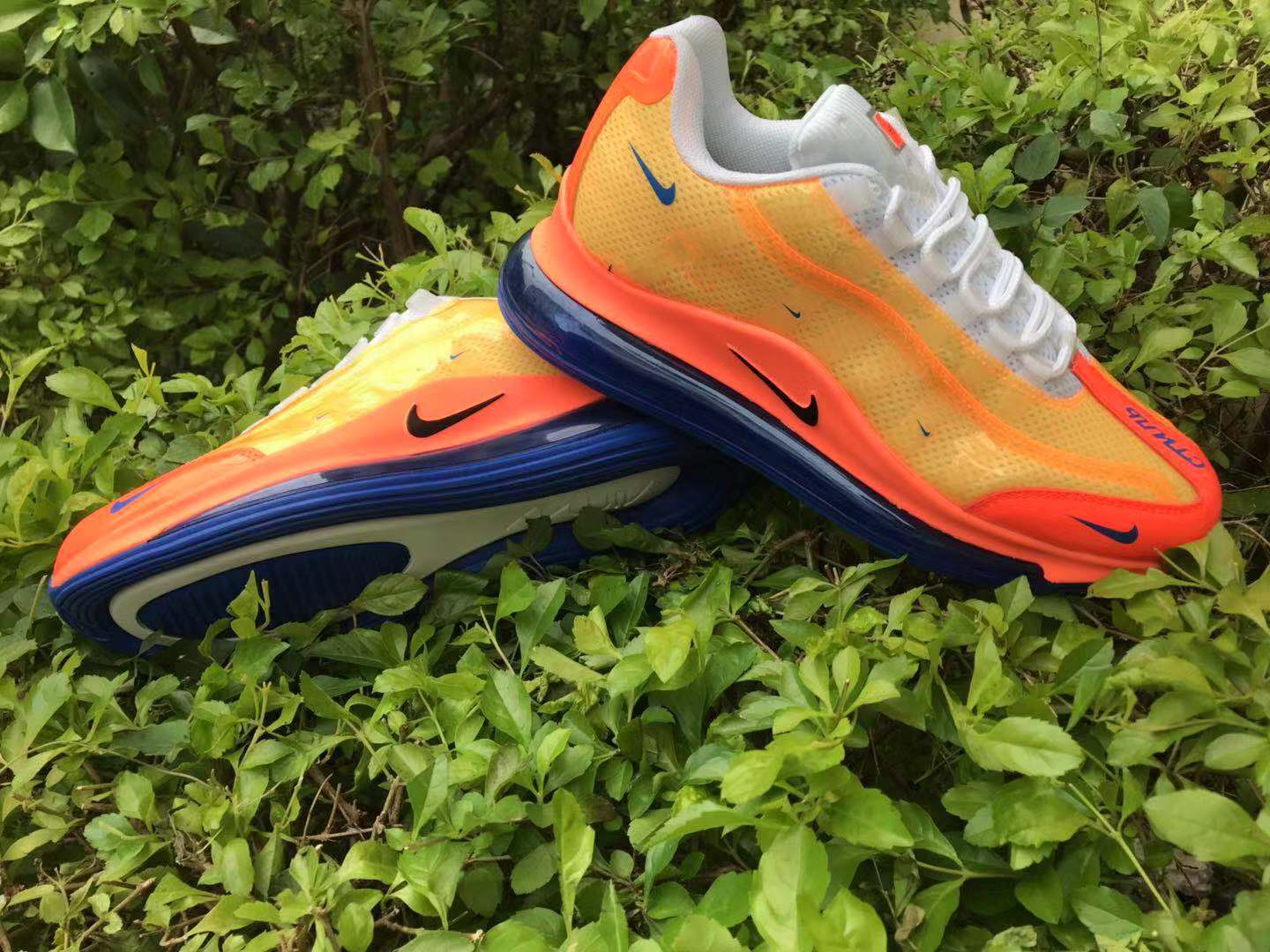 Nike Air Max 720 95 Yellow Orange Blue Shoes